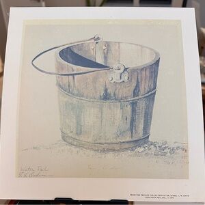 Water Pail by Larry Dodson (1978) - Vintage Reproduction from Private Collection